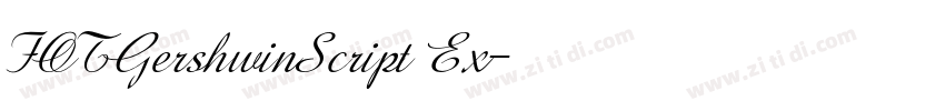 FOTGershwinScript Ex字体转换 FOTGershwinScript Ex字体转换